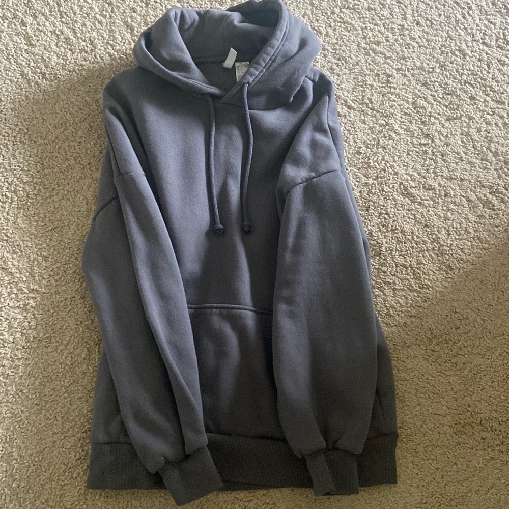 Divided hooded sweatshirt